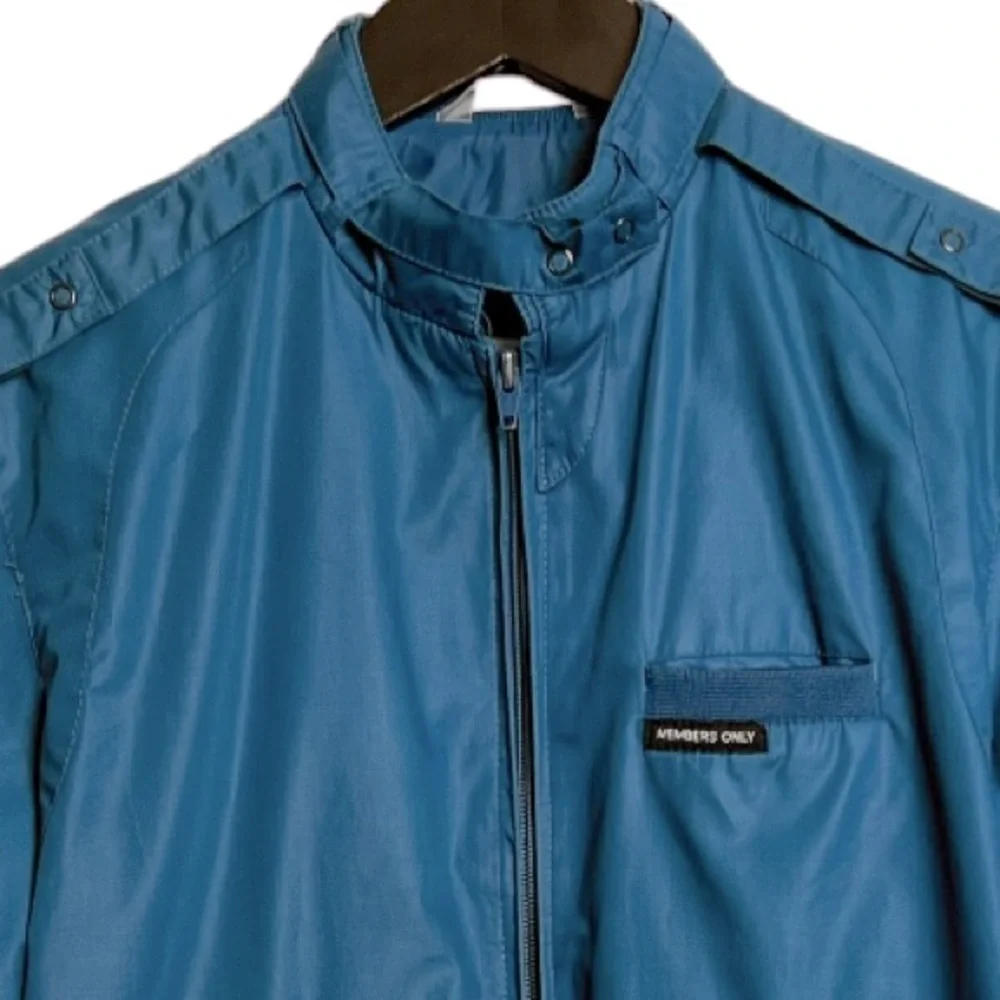 Vintage 80’s Members Only Jacket Racer Blue Size 9/10 (large)